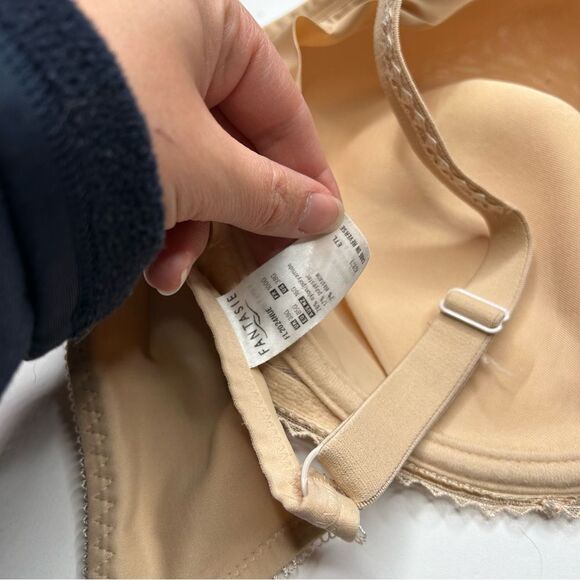 Fantasie Tan Full-Coverage Bra 38G 38DDDD Lace Detail - Picture 5 of 6